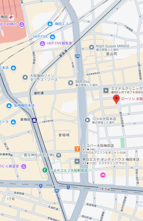 ローソン大融寺町店｜MUFUFU-HITOHADA-center（【非風俗】メンズエステ/梅田）