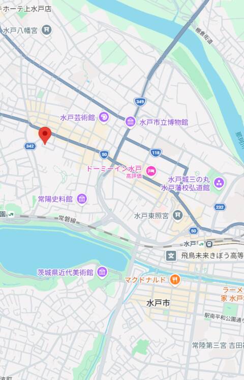 マップ|水戸2980円(店舗型手コキ専門店/水戸市天王町)