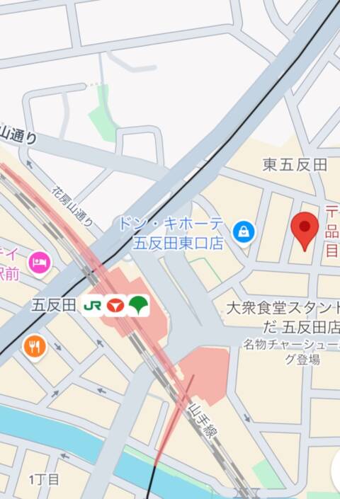 マップ｜コンカフェ×オナクラ ＠LOVE五反田店（オナクラ（手コキ）/五反田発・近郊）