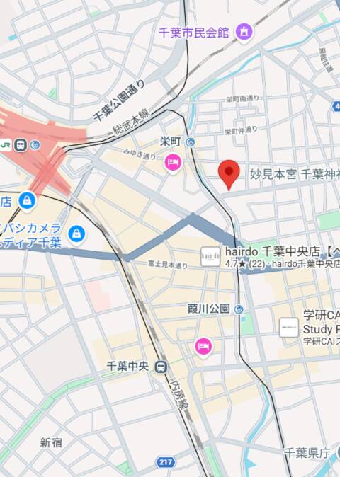 マップ｜かわいい.com（ソープランド/千葉栄町）