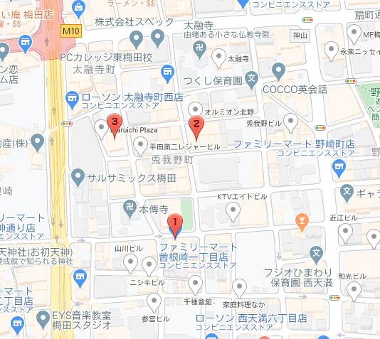 待ち合わせ場所～兎我野町周辺の待合わせ～｜熟女家 梅田店（待ち合わせ型デリヘル/梅田発・近郊）