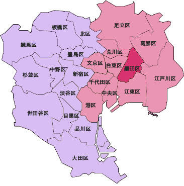 派遣エリア・交通費｜アロマ DE 四季（回春エステ/錦糸町発・23区内）