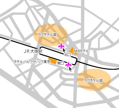 待ち合わせ場所～大塚駅駅　北口～｜人妻出逢い会 百合の園 池袋店（人妻系デリヘル/池袋発・近郊）