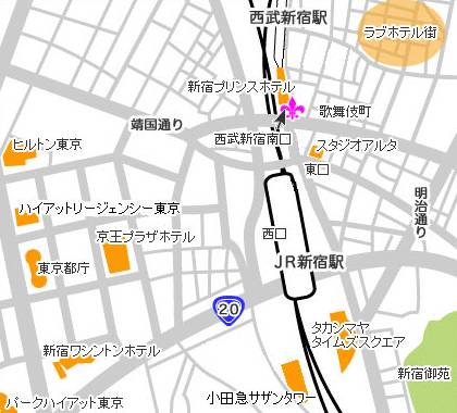 待ち合わせ場所～西武新宿駅正面口～｜人妻出逢い会 百合の園 池袋店（人妻系デリヘル/池袋発・近郊）