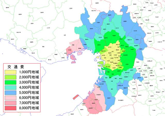 派遣エリア・交通費｜大阪デリヘル素人専門コンテローゼ（素人専門デリヘル/大阪発・府下全域）
