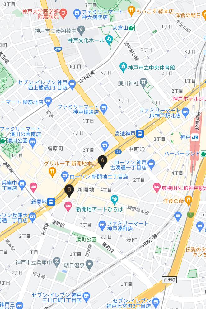 待ち合わせ場所（新開地エリア）｜CLUB ONE 神戸店（デリヘル/神戸発・近郊）