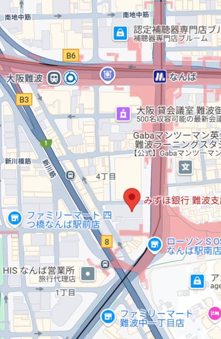 難波みずほ銀行付近｜Pink Collection BABY ミナミ谷九店（ホテヘル＆デリヘル/谷九発・近郊）