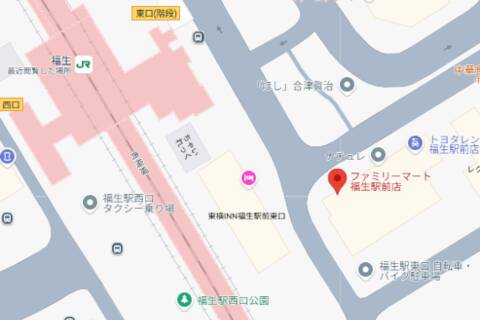 待ち合わせ場所 ファミリーマート福生駅前店|エンジェルコースト(派遣型エステ/福生発・近郊)