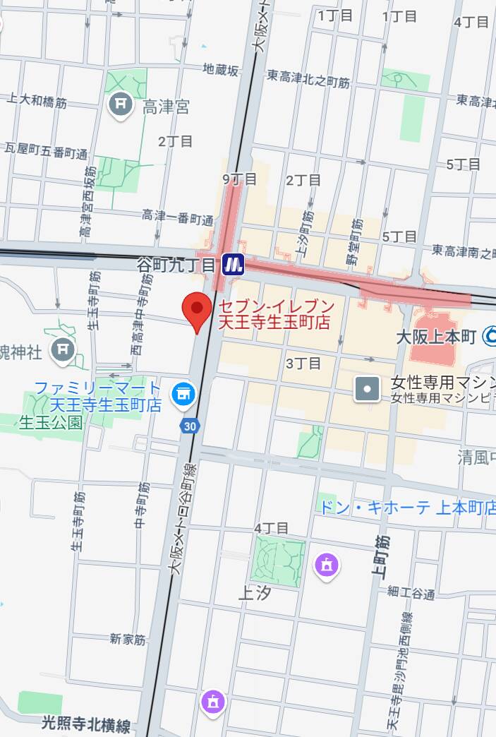 谷町９丁目セブンイレブン前｜ピンクコレクションBabyキタ兎我野店（ホテヘル＆デリヘル/梅田発・近郊）