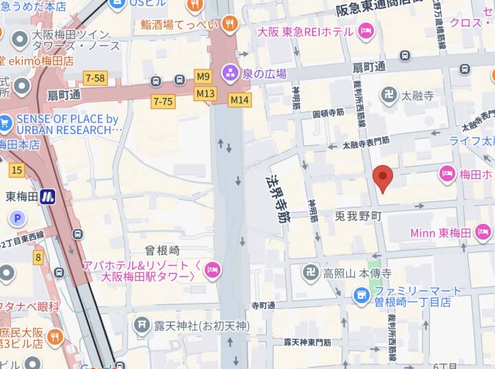 アクセス｜VECTRUS（ベクトラス）（デリヘル/梅田発・近郊）