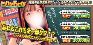 1000円、2000円、3000円オプション 付け放題コース♪ 新宿ハンドメイド（新宿・歌舞伎町/デリヘル）
