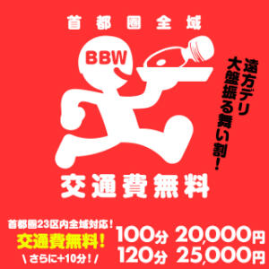 【電マオプション追加】で交通費がなんと0円！⭐︎大盤振る舞い割⭐︎ BBW（ビッグビューティフルウーマン）（新大久保/デリヘル）