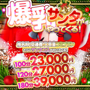 120分27,000円⭐︎爆乳サンタがやってくる！⭐︎ BBW（ビッグビューティフルウーマン）（新大久保/デリヘル）