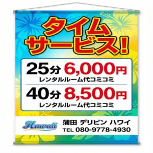 タイムサービス割！ デリピン　ハワイ（蒲田/デリヘル）