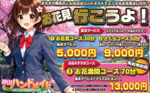 神田店限定4月　お花見コース 神田ハンドメイド（神田/デリヘル）