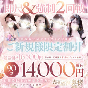 ご新規様限定割引！90分14000円 One More 奥様　西船橋店（船橋/デリヘル）