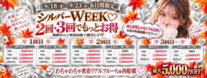 シルバーWEEK♡ 2回・3回でもっとお得！ わちゃわちゃ密着リアルフルーちゅ西船橋（船橋/デリヘル）