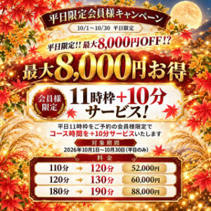 平日限定会員様キャンペーン キングアンドクイーン（福原/ソープ）