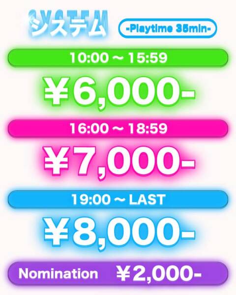 システム(35分)|GALAXY NEO(ピンサロ/赤羽)