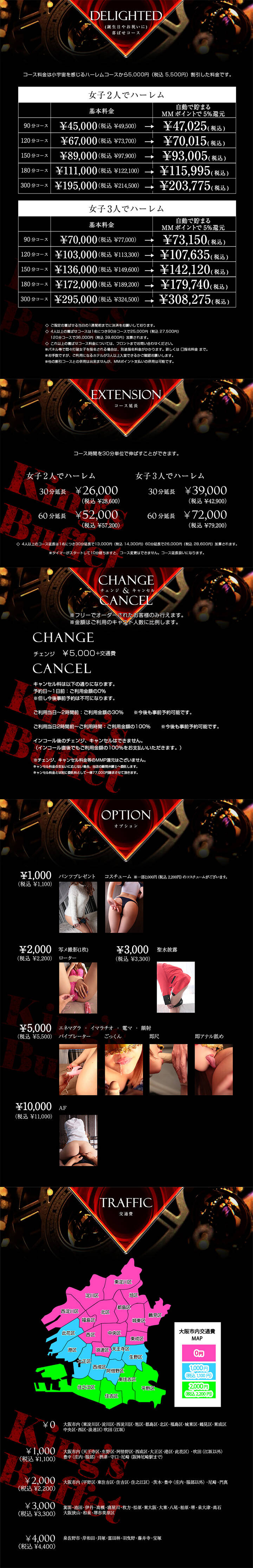 |王様のビュッフェ大阪店(3Pハーレム専門デリヘル/大阪発・近郊)