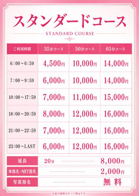 システム|新宿プチドール(ファッションヘルス/新宿歌舞伎町)